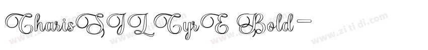 CharisSILCyrE Bold字体转换